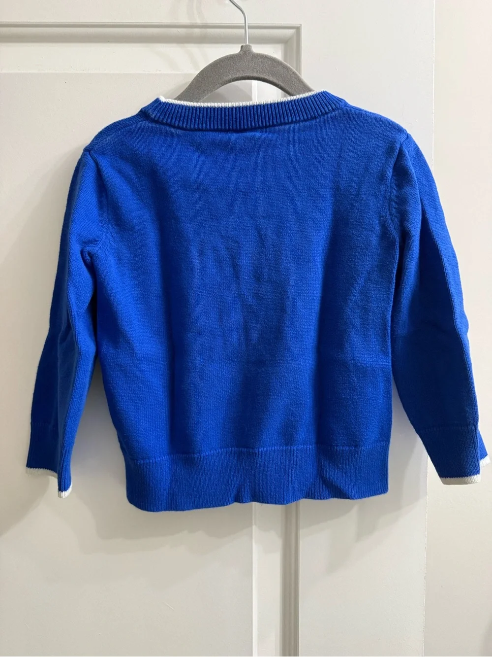 GAP Royal Blue Knit Sweater with White Monster Face
